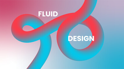 Fluid design graphic elements. Dynamic background with abstract forms and lines. Gradient abstract banner Abstract fluid vector fluid background with circles business design illustration pink elements