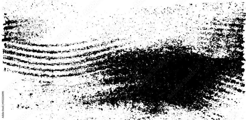 Aufkleber seamless monochrome grunge pattern with splattered paint texture for artistic backgrounds