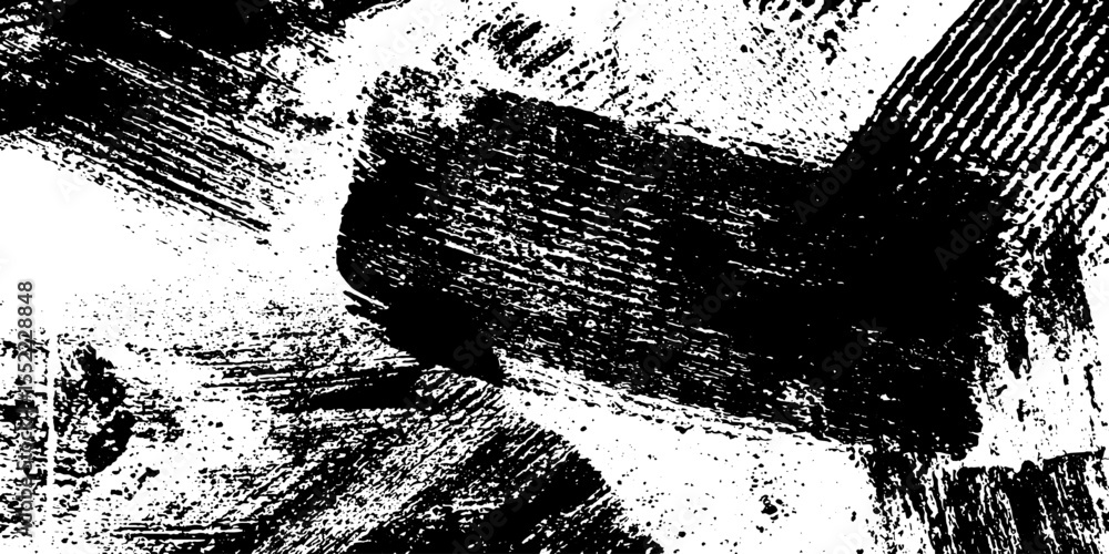 Poster seamless rectangular grunge border with ink bleed effect for creative designs