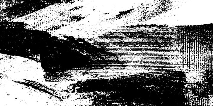 Seamless rectangular grunge border with ink bleed for creative design overlays