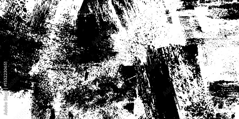 Poster seamless retro photo collage with smudged ink texture for artistic print design