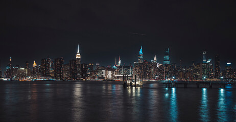 Fototapeta premium New York at night city view