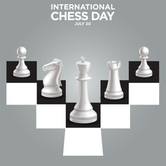International Chess day 20 july  all chess piecess with background pettren strategic, decision, leader, win, tower, object, isolated, design, checkmate, leadership, wooden, graphic, classic, check, ch