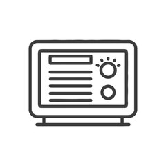 Minimalist Monitor Icon with Text and Brightness Control