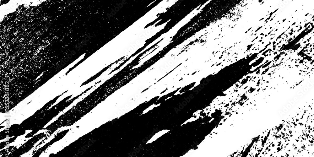 Aufkleber Seamless grunge diagonal lines pattern with scratched textured overlay design