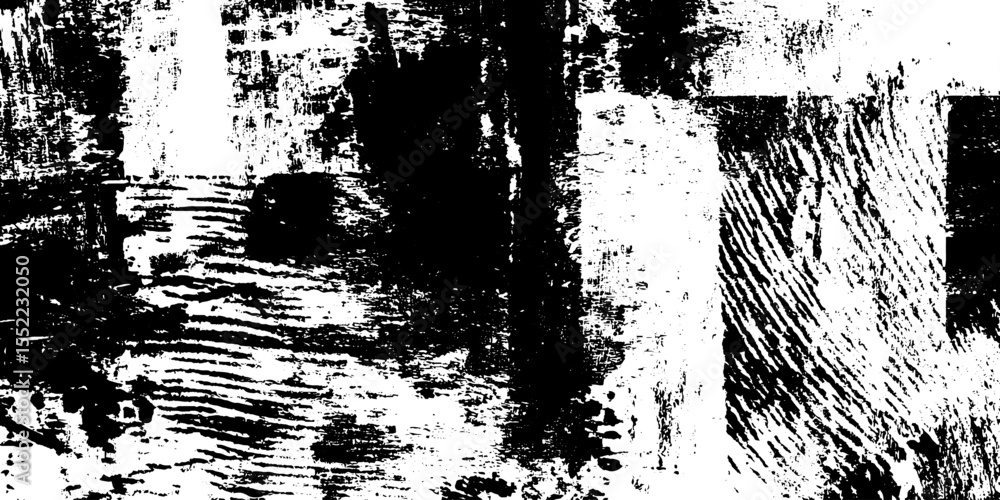 Aufkleber Chaotic seamless scratched pattern for distress overlay and textured background design