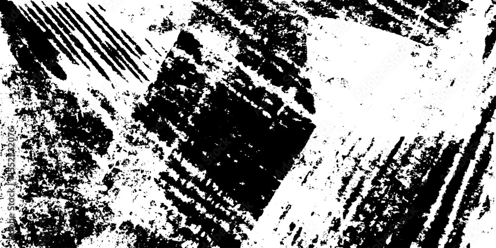Aufkleber Seamless scratched pattern with random chaotic marks for grunge design