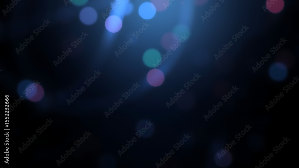 Poster abstract iridescent shape dark background design 3d render