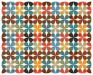 Decorative background seamless vector pattern. Architectural backdrop and textile surface pattern designs series