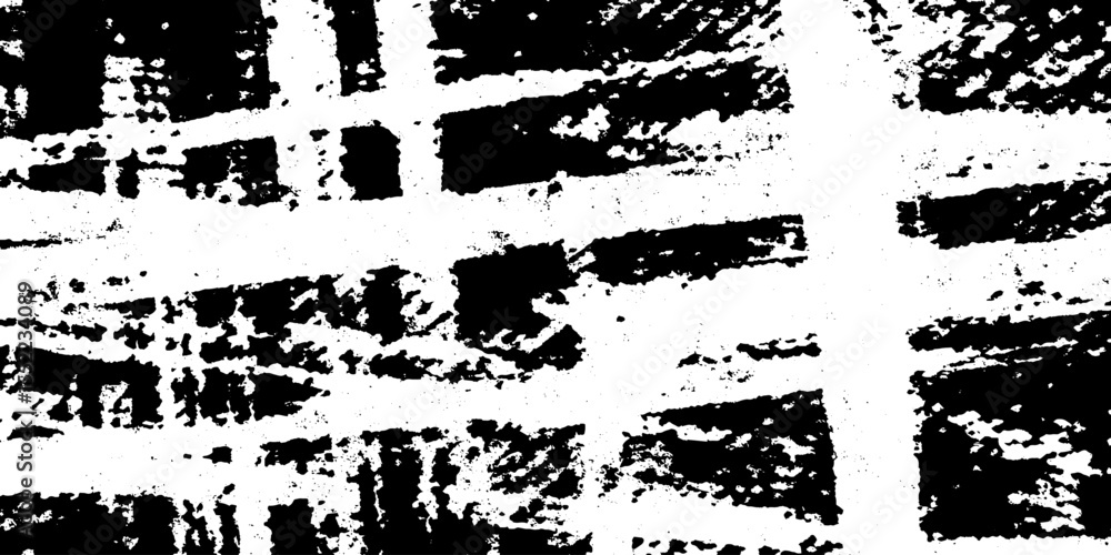 Poster Seamless grunge torn paper texture with tic tac toe pattern for artistic design