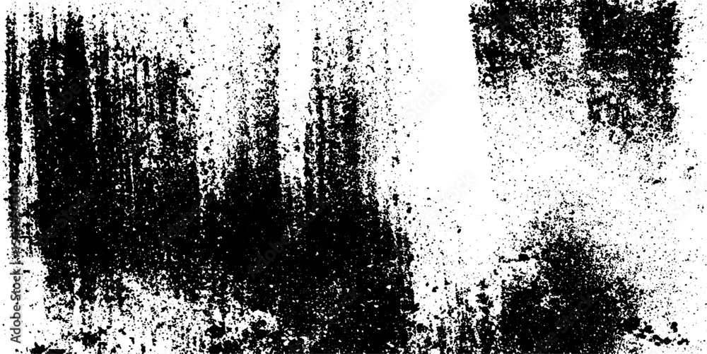 Poster Seamless wet concrete texture with splash stains design for grungy overlay