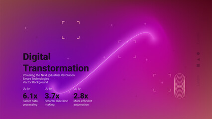 This visual highlights the impact of digital transformation in industry, showcasing enhanced efficiency and smarter decision-making.