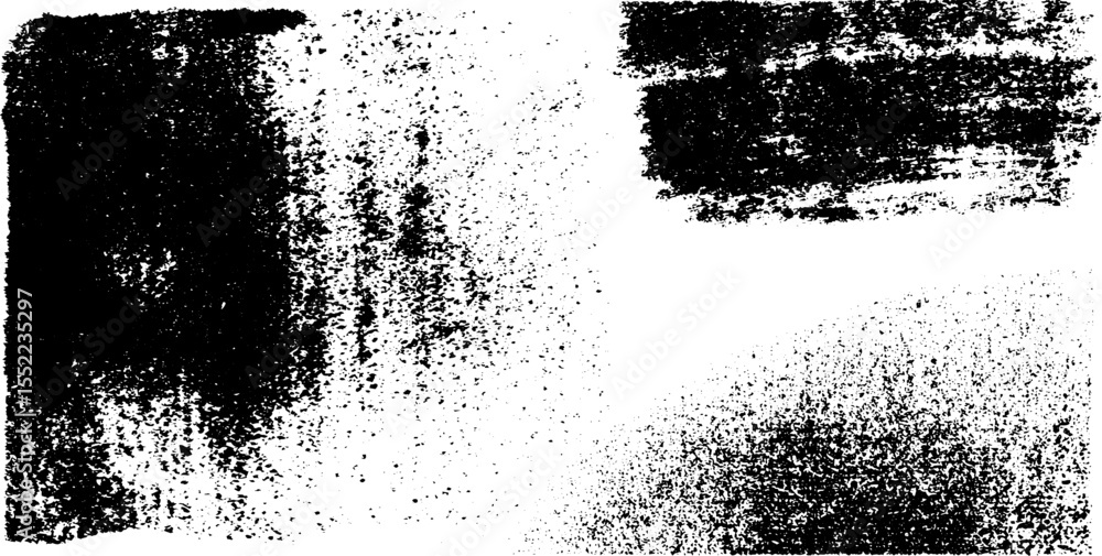 Aufkleber Seamless zine collage texture with ink blobs and distressed overlay for artistic design