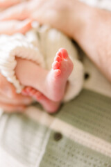 Newborn babies feet