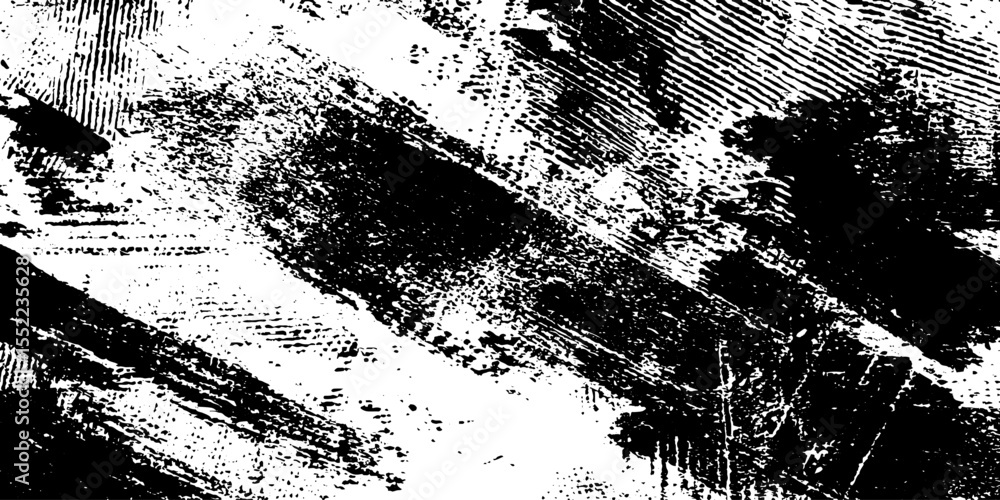 Poster misaligned seamless zine pattern with distressed grunge effect for artistic design