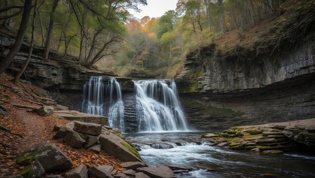 Along the Rutor Falls path