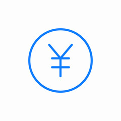 japanese yen icon sign vector