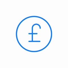 Obraz premium pound currency icon sign vector