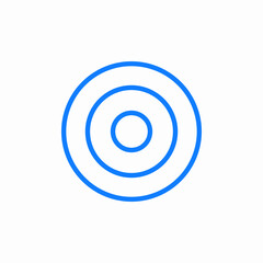 target attempt icon sign vector