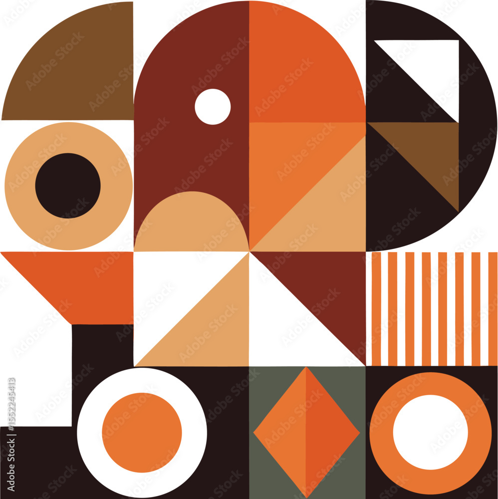 Poster abstract circle vector design for web and business elements