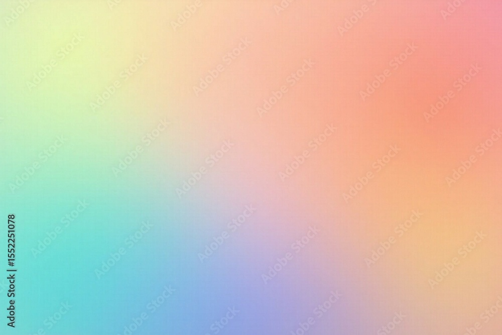 Wall mural retro grainy gradient background noise texture effect summer poster design seamless colors teal abst