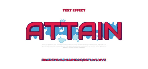 Attain Graffiti font text effect, spray and street text style