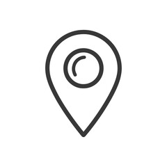 Minimalist Location Pin Icon: Simple, Clean Design for Maps and Navigation