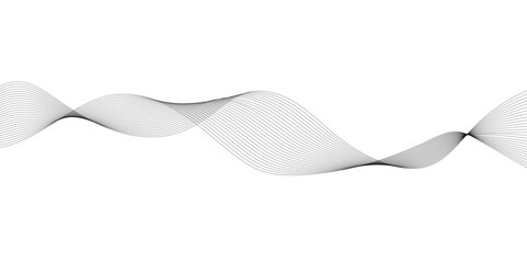 Abstract white and grey background with technology business wave lines. Abstract background with a wave curve lines. Frequency sound wave line and technology concept background.	