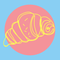 Coffee cup Cappuccino Linear drawing ink	
