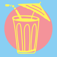 Restaurant alcoholic drink Line art	
