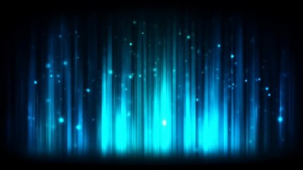 Vibrant blue digital light streaks with glowing particle effects in motion. - Powered by Adobe