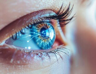Realistic Human eye IA vision