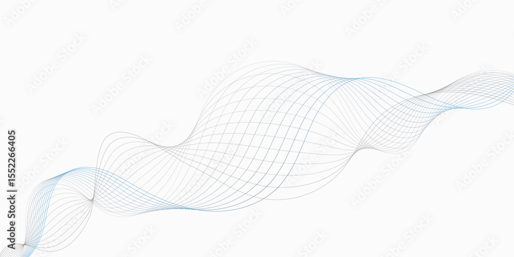 Poster abstract white background with subtle wavy lines creating a flowing and elegant design element for e