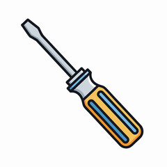 Fototapeta premium Universal screwdriver vector illustration