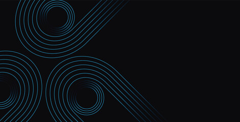 Blue abstract background with swirling light waves, a perfect vector design element