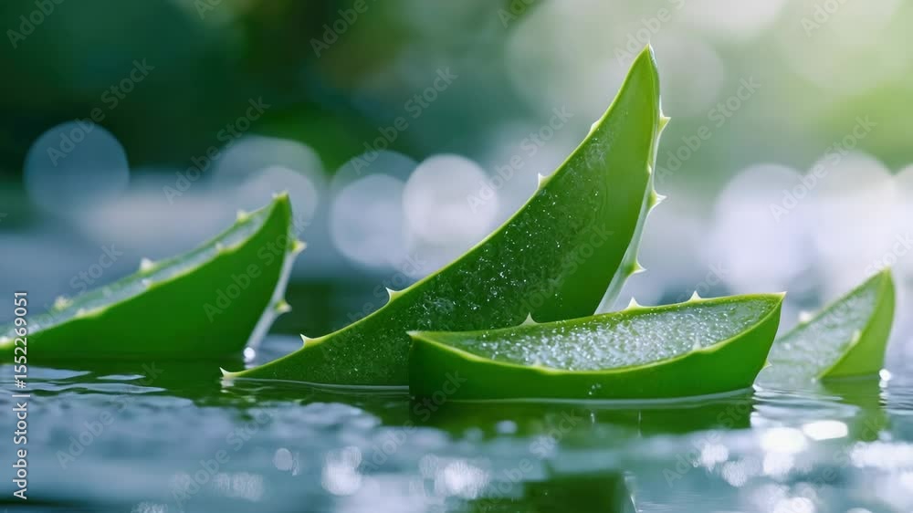 Poster a close-up shot of a leaf with water droplets splashing on it