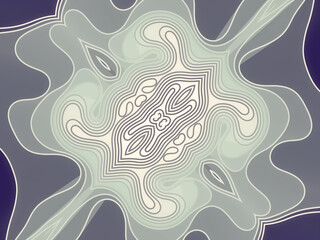 Abstract waves flowing smoothly into each other in a modern, ultra-modern style. 3d rendering illustration