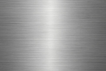 Brushed Metal Surface with Horizontal Grain &ndash; Industrial Silver Texture for Product and Tech Design