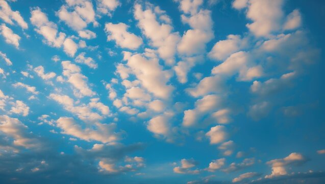 Blue Sky Cloud with Empty Space for Text