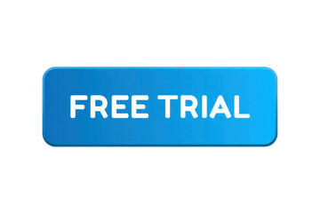 Blue Rectangular Free Trial Button Isolated on Black Background High Definition 4 K Image P N G Transparent Cutout Stock Photo Download Latest 2025 2026
