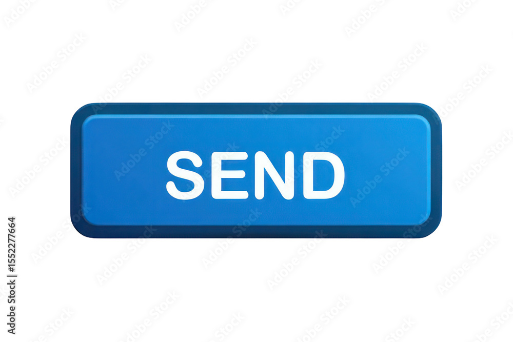 Poster blue rectangular send button isolated on black background high definition 4 k image p n g transparen