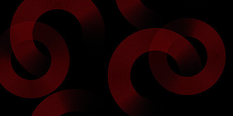 Abstract red background with glowing 3D red numbers for a modern design concept