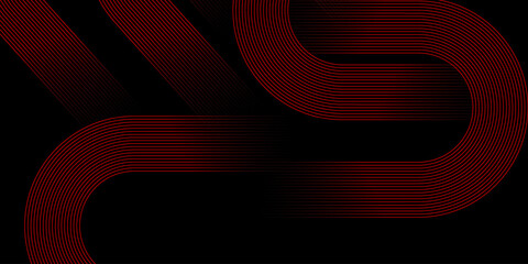 Abstract red background with glowing 3D red numbers for a modern design concept