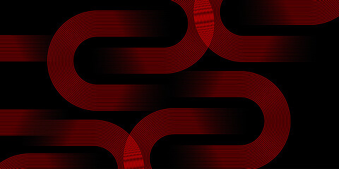 Abstract red background with glowing 3D red numbers for a modern design concept