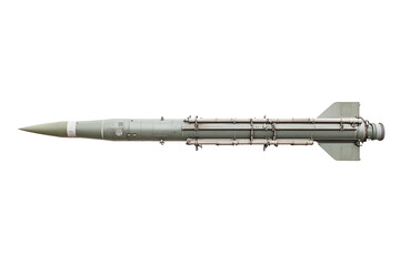 Long-range Air-to-air Missile:  A powerful weapon with advanced design for intercepting aircraft, featuring streamlined body and tail fins.