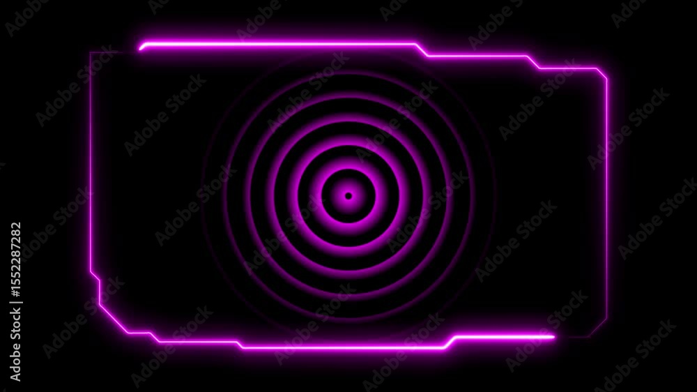 Poster hud, ui, gui futuristic user interface screen animation. high tech screen for video game. sci-fi con