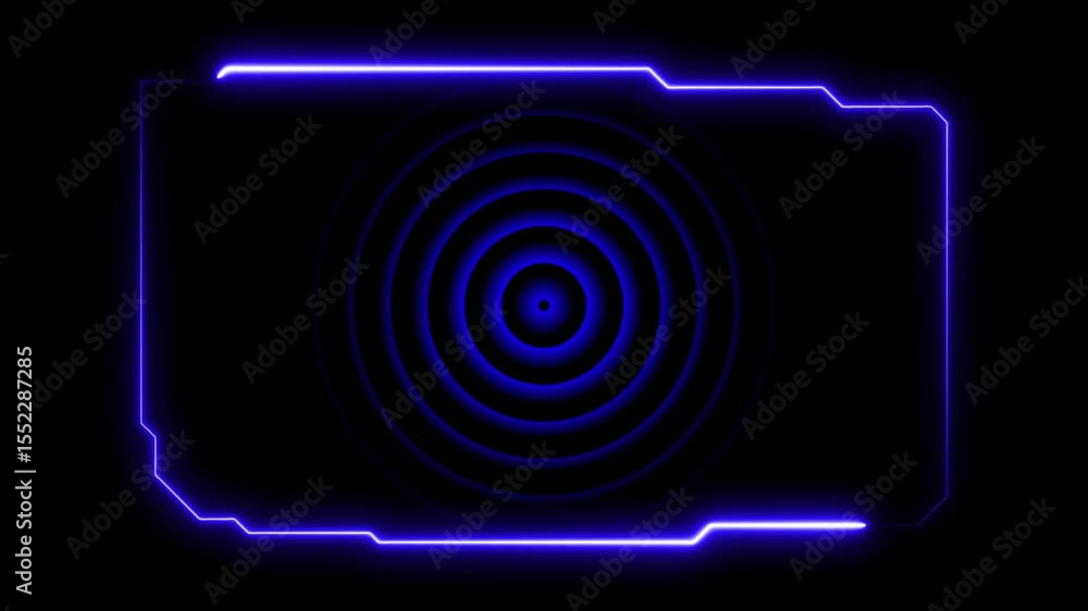Poster hud, ui, gui futuristic user interface screen animation. high tech screen for video game. sci-fi con
