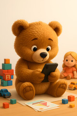 Urso com Celular