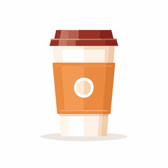 Gobelet de caf&eacute; &agrave; emporter moderne et stylis&eacute; pour usage digital