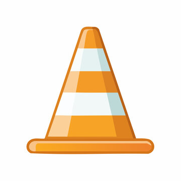 Plot de s&eacute;curit&eacute; de chantier orange vif style g&eacute;om&eacute;trique